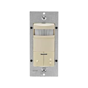 Decora Dual-Relay Passive Infrared Wall Switch Occupancy Sensor, Ivory