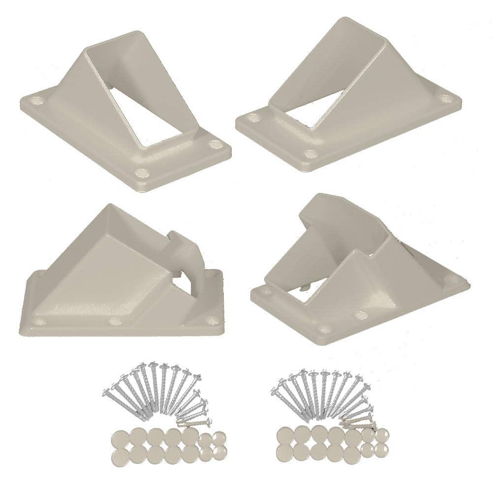 Riviera Khaki Stair Railing Bracket Kit (4-Piece) price history on PriceWatchPro