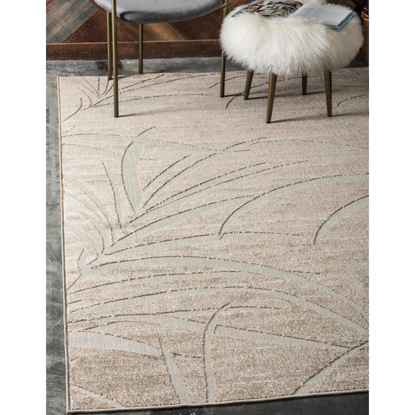 Indoor/Outdoor Orlando Beige 5' 0 x 8' 0 Area Rug