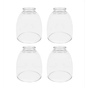 5-1/2 in. Clear Ceiling Fan Replacement Glass Shade (4-Pack)