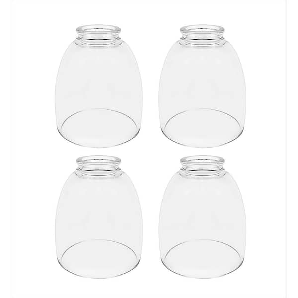 5-1/2 in. Clear Ceiling Fan Replacement Glass Shade (4-Pack)