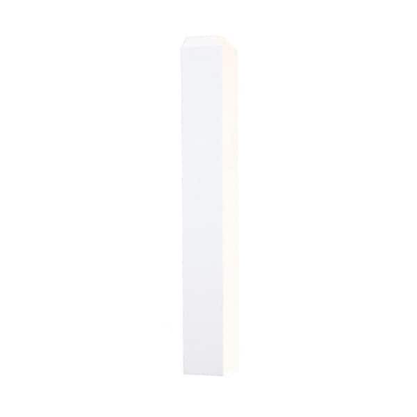 1 in. D x 1 in. W x 6 in. L Pine Wood Prefinished White Inside Base Corner Block
