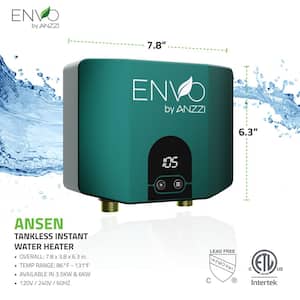 WH-AZ035-M1 ENVO Ansen 3.5 kW 0.8 GPM Tankless Electric Water Heater