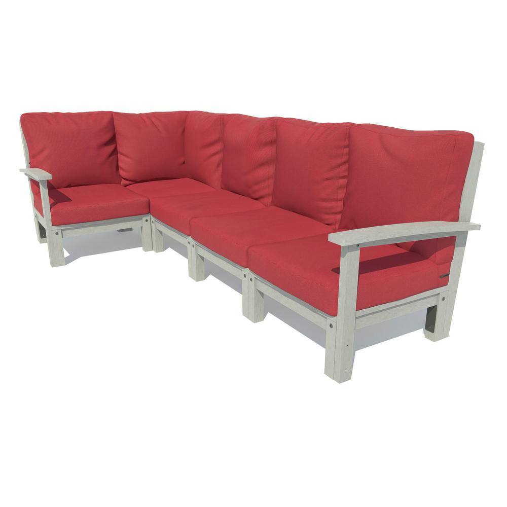 Highwood Bespoke Deep Seating 5Piece Plastic Outdoor Sectional Set