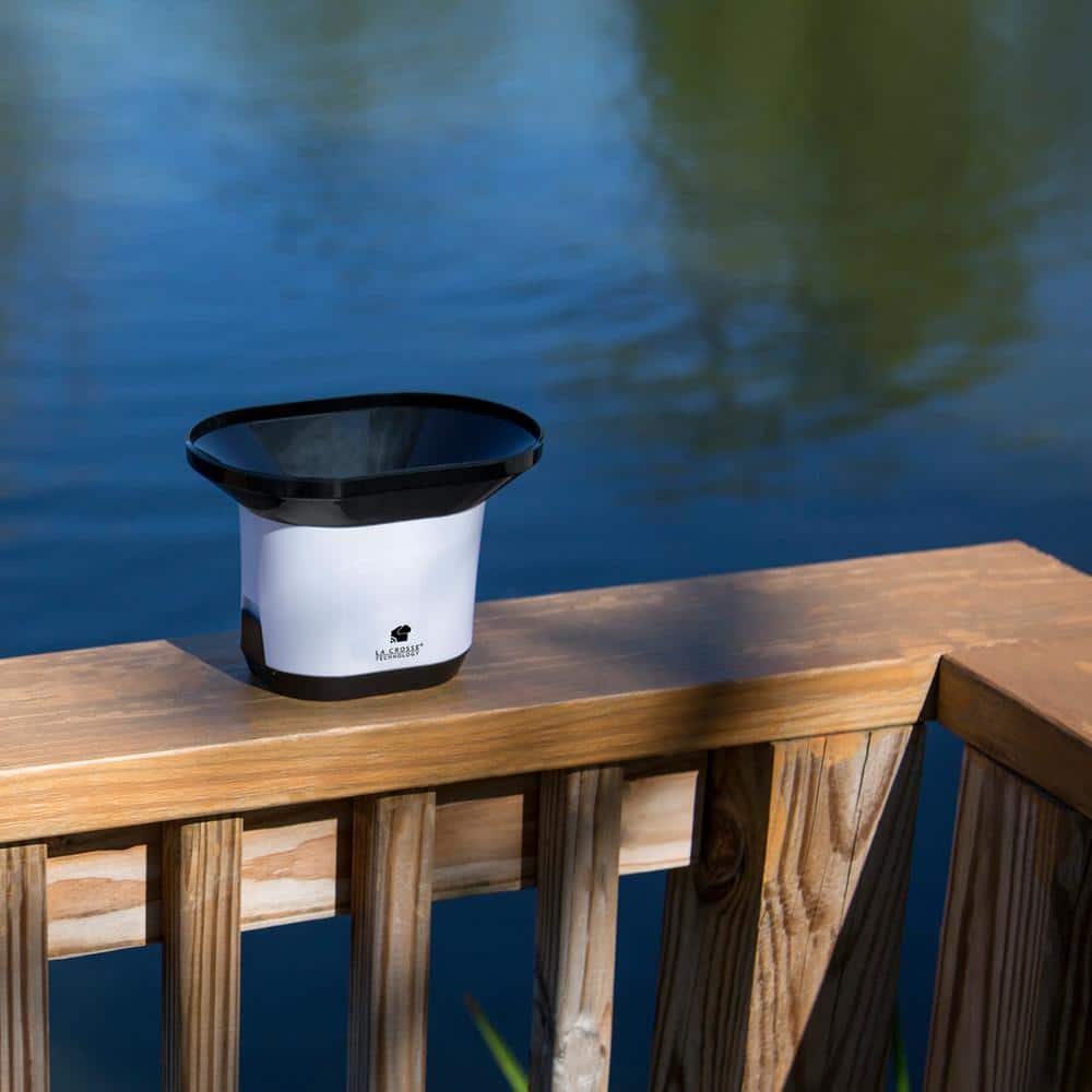 Black Wireless Digital Color Weather Station with Humidity Sensor