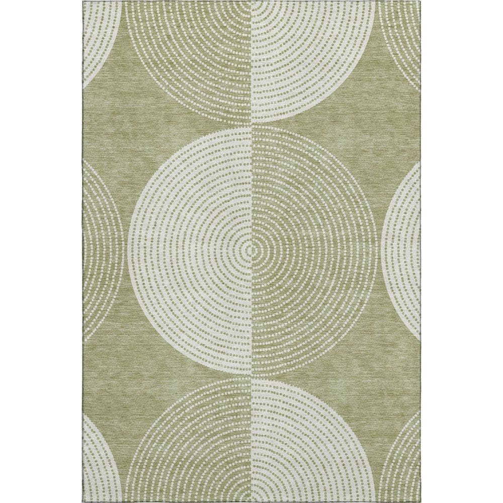 Mayfield Premium Machine Washable Abstract AMF2275 Aloe 10 ft. x 14 ft. Area Rug price history on PriceWatchPro