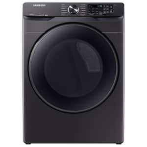 7.5 cu. ft. 240-Volt Black Stainless Steel Front Load Electric Dryer with Steam Sanitize+, ENERGY STAR