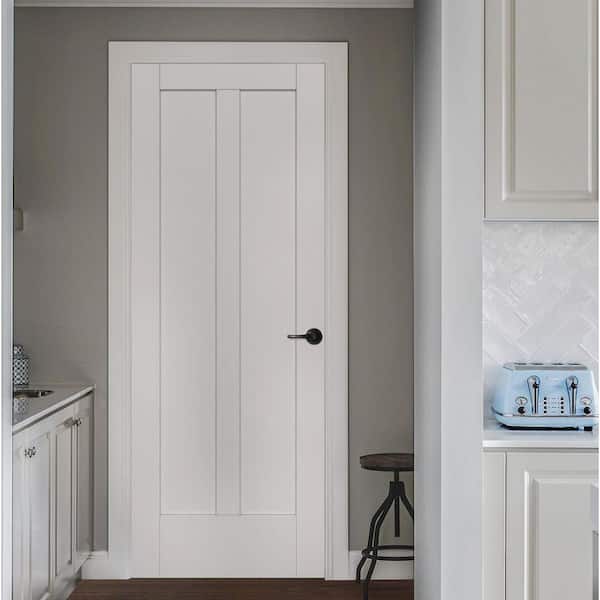 36 in. x 96 in. MODA Primed PMP1024 Solid Core Wood Interior Door Slab