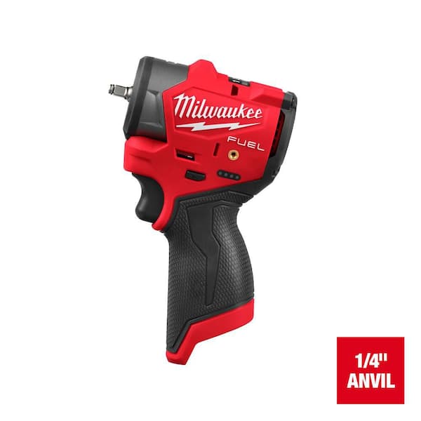M12 FUEL 12V Lithium-Ion Brushless Cordless 1/4 in. Subcompact Impact Wrench w/ Friction Ring