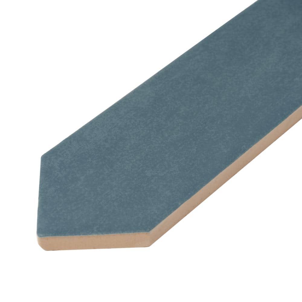 Navy Blue Matte Ceramic Picket Wall and Floor Tile