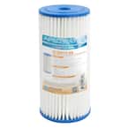 Whole House 4.5 in. x 10 in. 30 Micron Reusable and Pleated Sediment Water Filter Cartridge