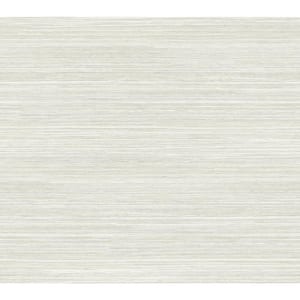 Cattail Weave White Peel and Stick Wallpaper Roll