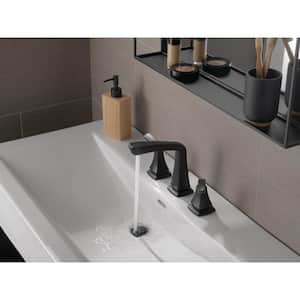 Vesna 8 in. Widespread 2-Handle Bathroom Faucet in Matte Black