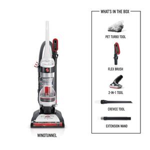WindTunnel Bagless Pet Upright Vacuum Cleaner with Automatic Cord Rewind