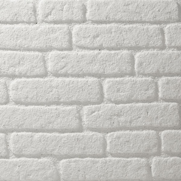 10 Pack  58 Sq.Ft White Foam Brick Wall Tiles Peel And Stick 3D