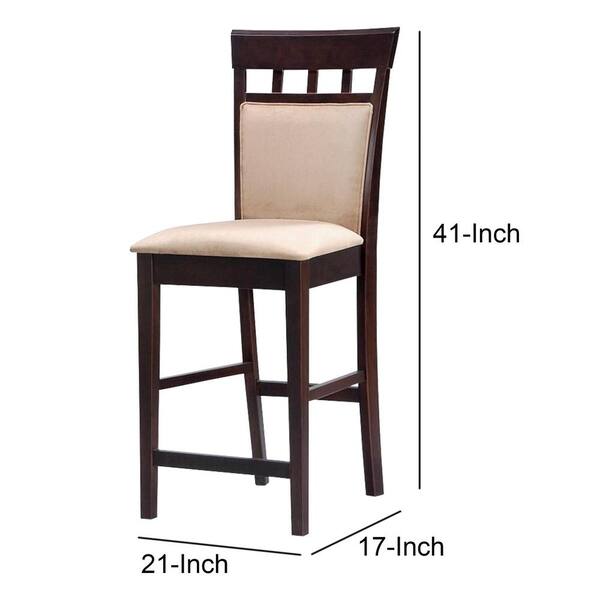Wooden Frame Counter Height Bar Stool, What Height Barstool For 41 Inch Counter