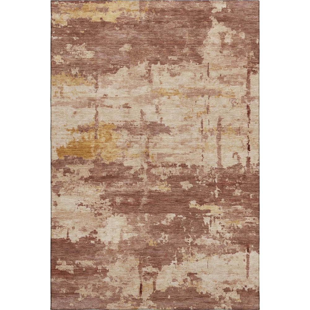 Mayfield Premium Machine Washable Abstract AMF2362 Paprika 9 ft. x 12 ft. Area Rug price history on PriceWatchPro