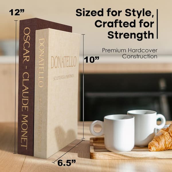 8 in. W x 11 in. H Magnetic Faux Book Set-Decorative Keepsake Box
