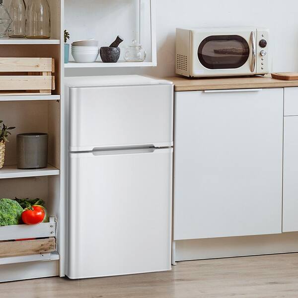 COWSAR Classic 19.37 in. 3.1 cu. ft. 2-Door Mini-Refrigerator in
