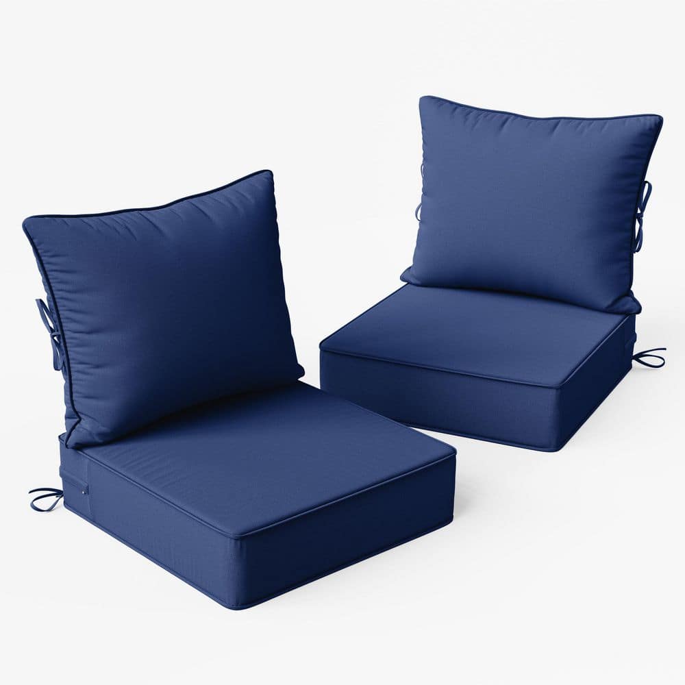 Kimunuk 24 x 24 x 6.5 in. Outdoor Waterproof Deep Seat Cushion