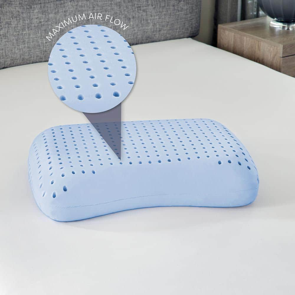 Ultra Firm Gel-Infused Memory Foam Back Sleeper Pillow