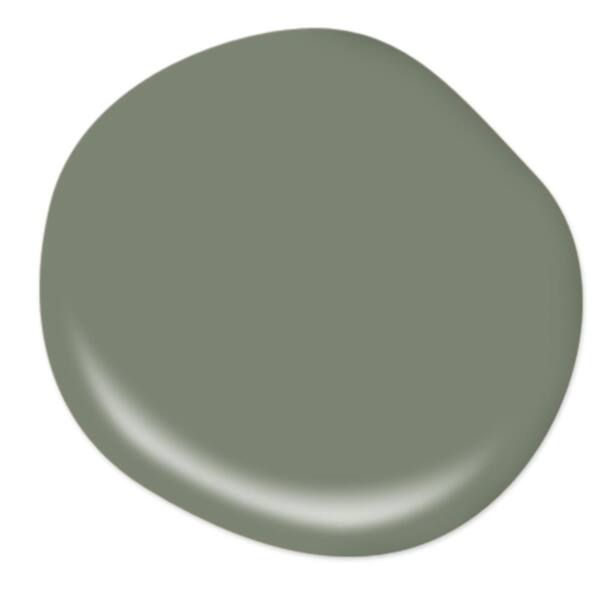 BEHR Ultra 1 gal. #ICC-77 Sage Green Semi-Gloss Enamel Exterior Paint & Primer