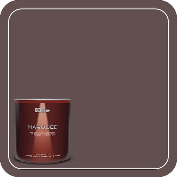 BEHR MARQUEE 1 qt. #720B-7 Spanish Raisin Matte Interior Paint & Primer