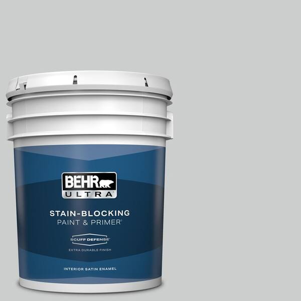 BEHR ULTRA 5 gal. #N500-2 Loft Space Extra Durable Satin Enamel Interior Paint & Primer