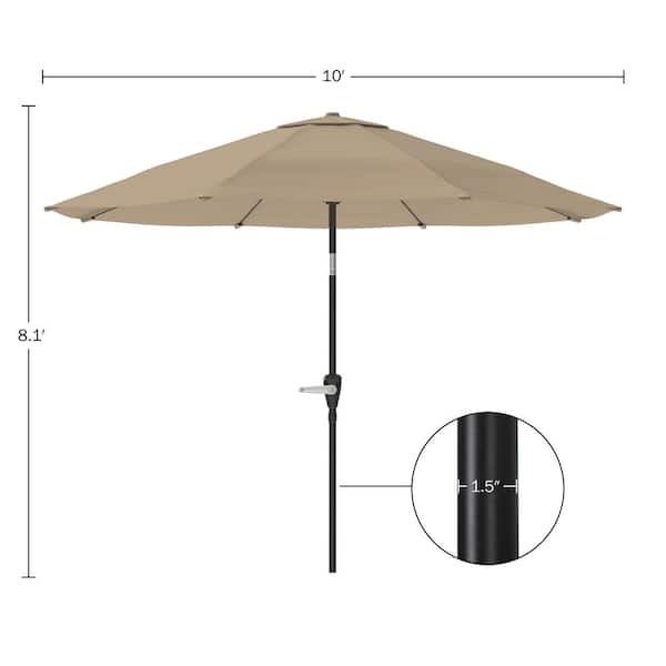 3 tier patio umbrella 10ft 3 Tier Auto-tilt Patio Umbrella Outdoor Double Vented Umbrella