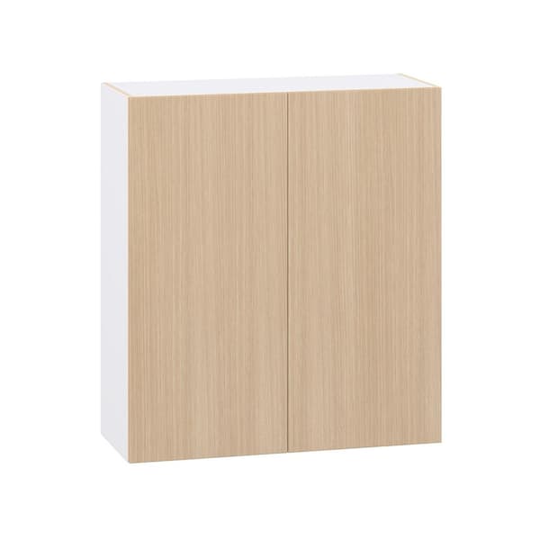 Timberline Mojavi Oak Slab Assembled Wall Kitchen Cabinet (36 in. W x 40 in. H x 14 in. D)