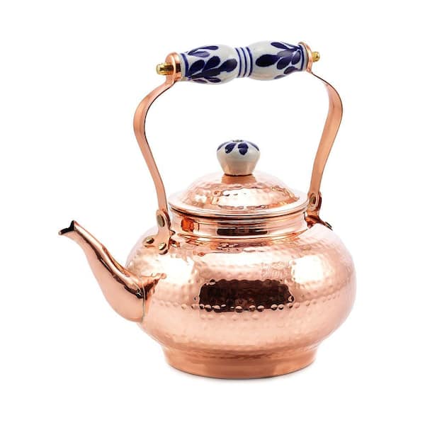 Old Dutch 8-Cup Stovetop Tea Kettle in Copper