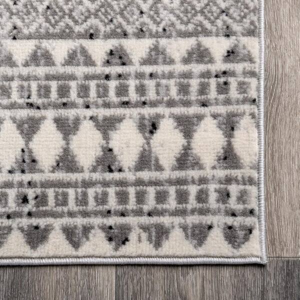 French Grey Indoor/Outdoor Scatter Rug, 2'x3' – C321 Vintiques