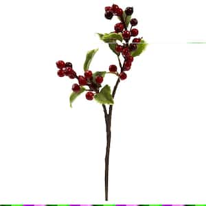 24” Water Resist Mini Berry Spray - Cranberry Christmas Sprays