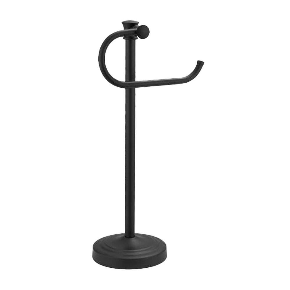 17 in. Free Standing Stainless Steel Countertop Bathroom Hand Towel Bar Rack Holder Stand in Matte Black price history on PriceWatchPro