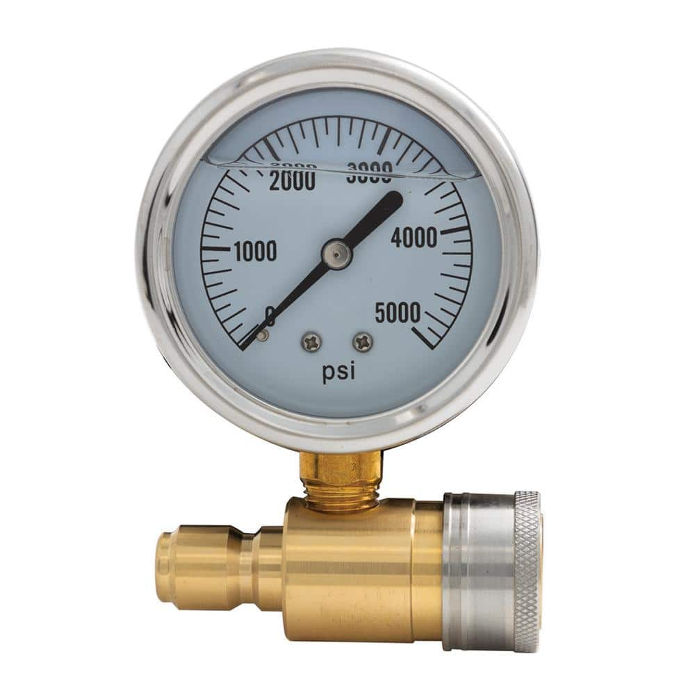 BE POWER EQUIPMENT Pressure Washer Quick-Connect Pressure Gauge 85.305. ...