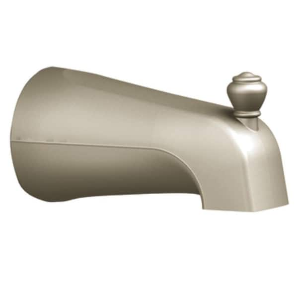 MOEN Monticello Tub Spout Brushed Nickel 3809BN The Home Depot   Brushed Nickel Moen Tub Spouts 3809bn 64 600 