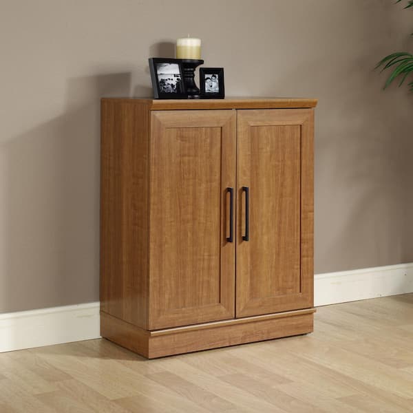SAUDER Home Plus Sienna Oak Storage Cabinet 411967 - The Home Depot