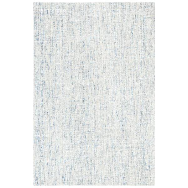 SAFAVIEH Abstract Ivory/Blue 2 ft. x 3 ft. Geometric Speckled Area Rug