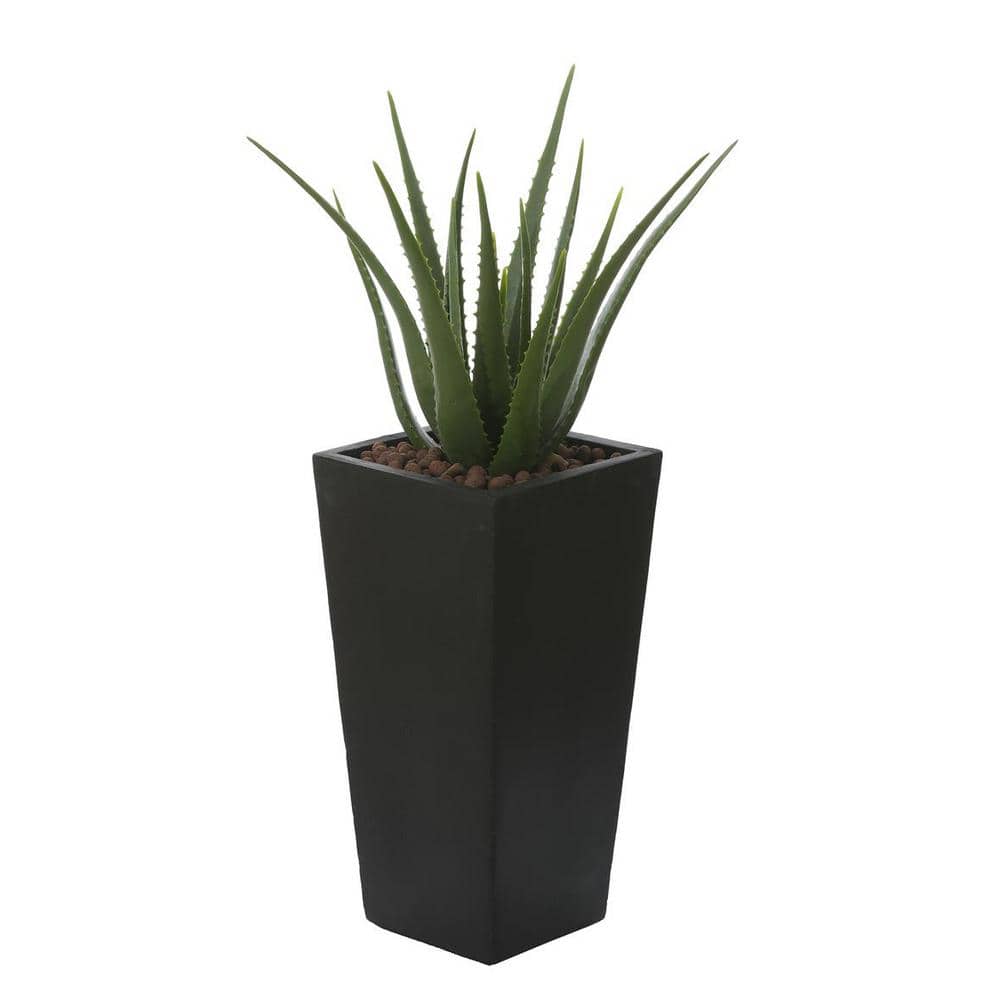 Black Tall Tapered Magnesium Oxide Planter