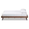 Baxton Studio Jacob Brown Queen Platform Bed Frame 28862 7682