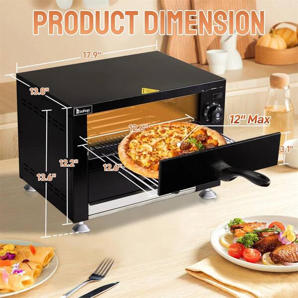 Karl home Electric Countertop Double Deck Pizza Oven 2200