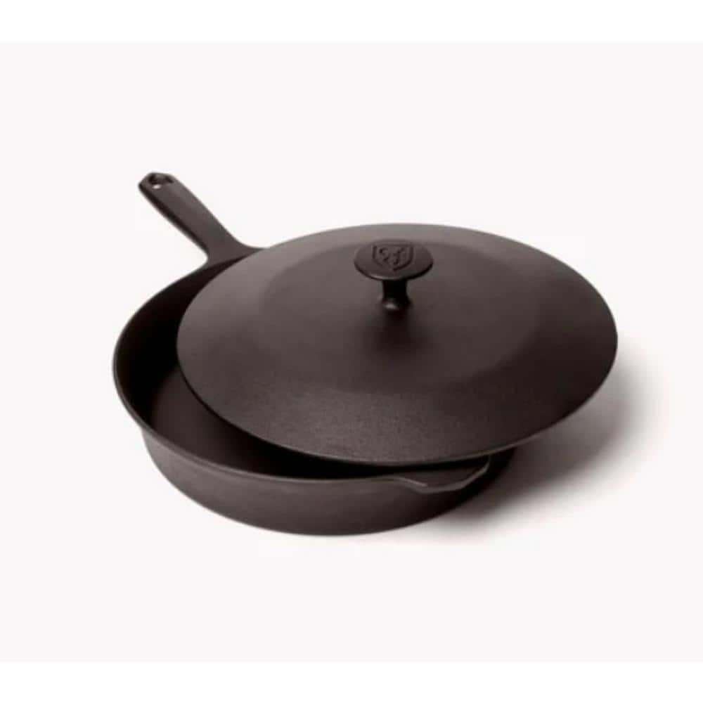 Lodge Seasoned Cast Iron Skillet with Tempered Glass Lid 10-1/4