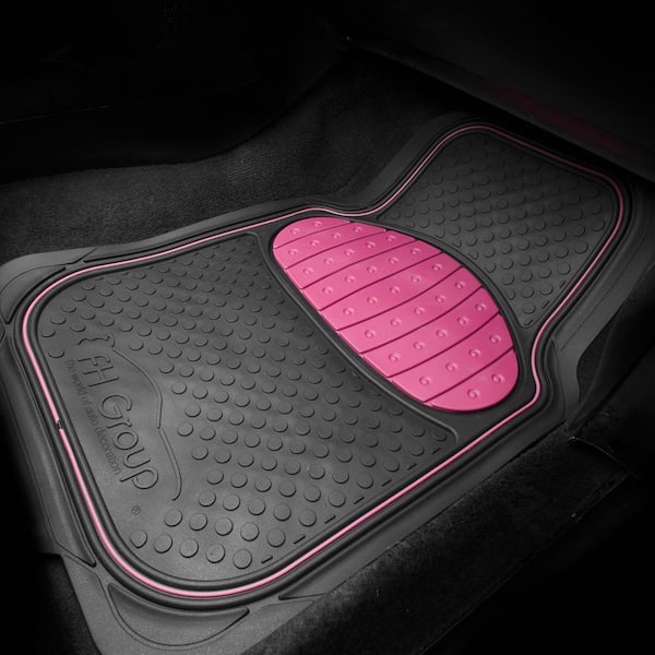 Diaonm Red Butterfly Car Floor Mats Front & Rear Seat Carpet Floor Mats Full Set of 4 Pieces Universal Fit Most Truck Accessories for Women, Size: One