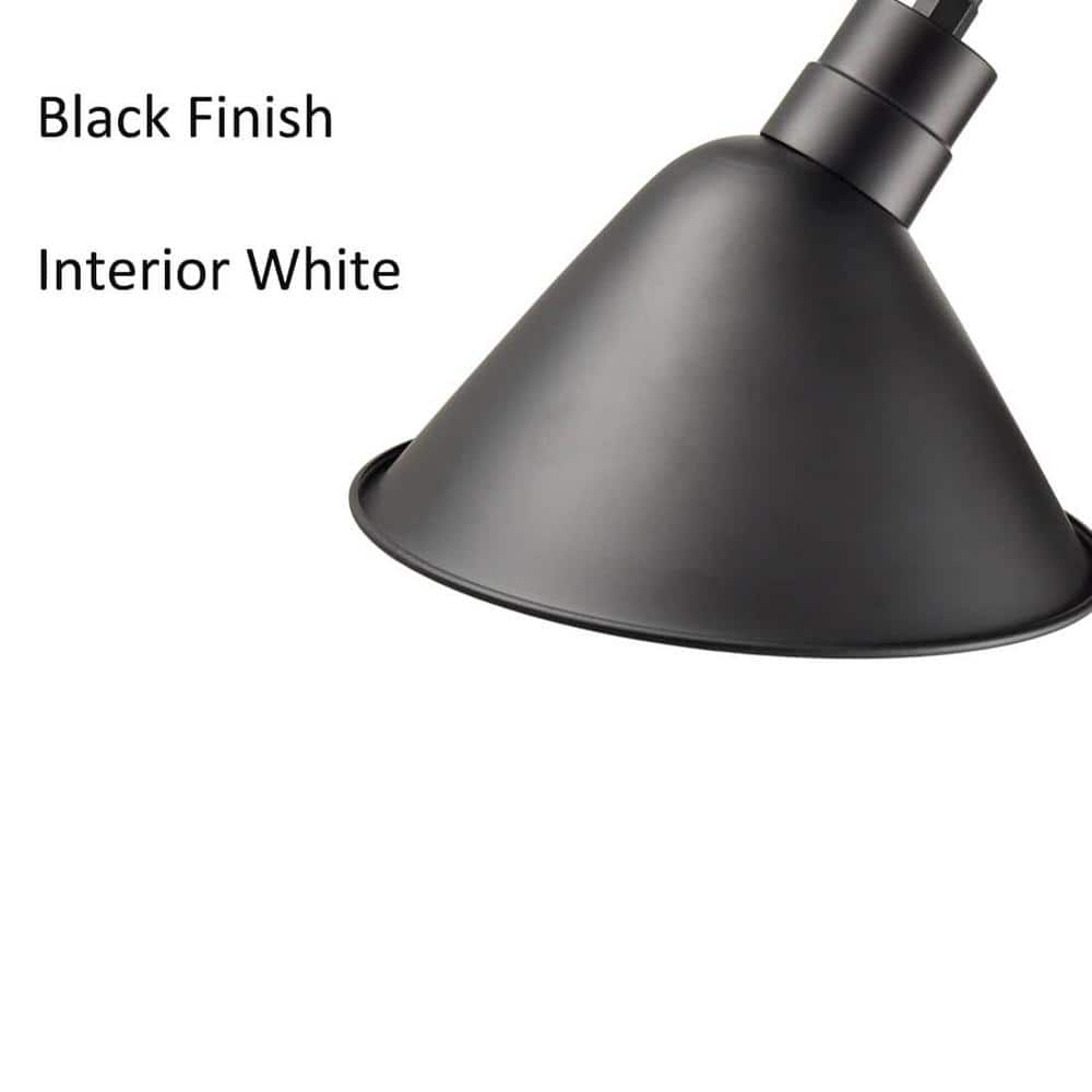 Barn Light Matte Black Outdoor Gooseneck Wall Sconce Set