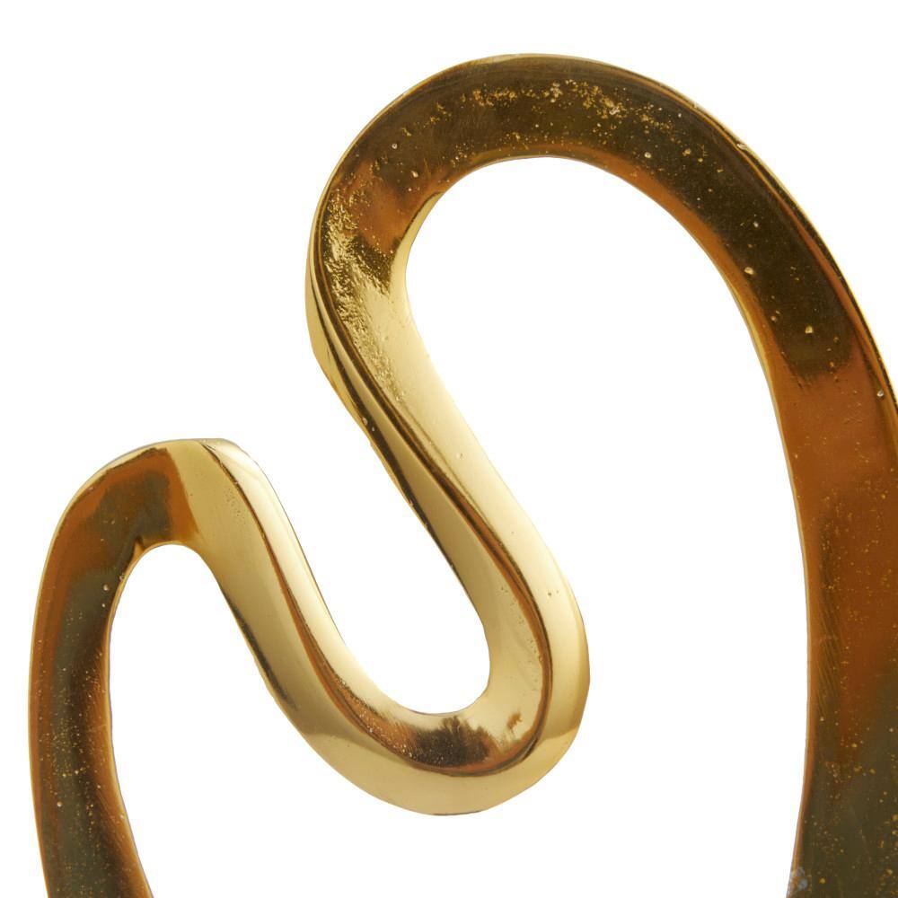 Contemporary Gold Marble Abstract Sculpture Set