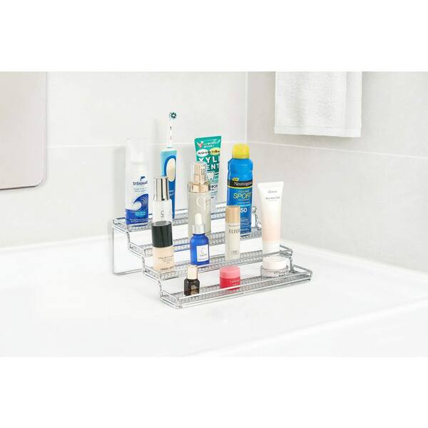 Step Organiser LAIFUCAM Black Metal 4 Tier Expandable Step Shelf Spice Rack Organizer ...