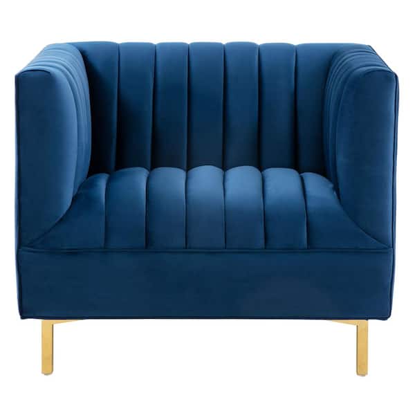 SAFAVIEH Doris Navy Accent Chair