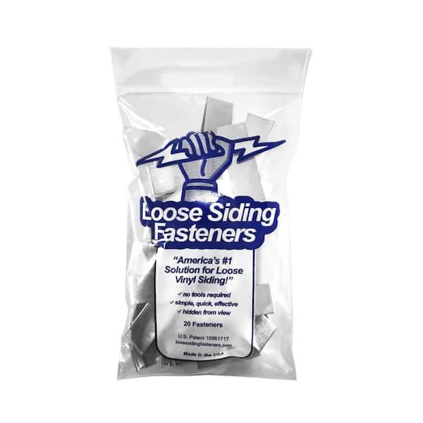 (20LSF), (20-Pack), (Simple, Quick and Effective), (Secure Vinyl Siding Continually Unlocks Or Will Not Lock Together)