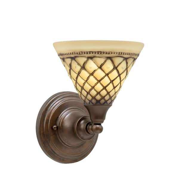 Unbranded Fulton 1-Light Bronze Wall Sconce