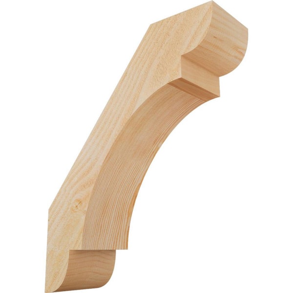 Ekena Millwork 6"W x 18"D x 22"H Olympic Rough Sawn Knee Brace, Douglas Fir
